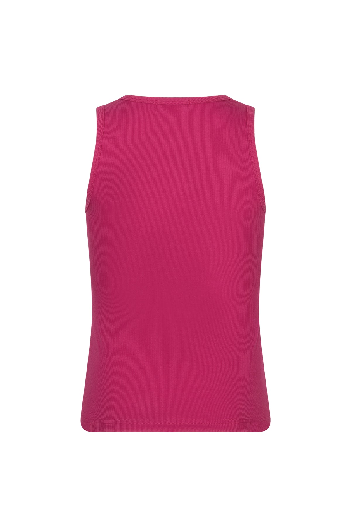 Ydence Top Tres Jolie in Berry Pink, een stijlvolle damestop met lange mouwen en ronde hals, gedragen door een model.