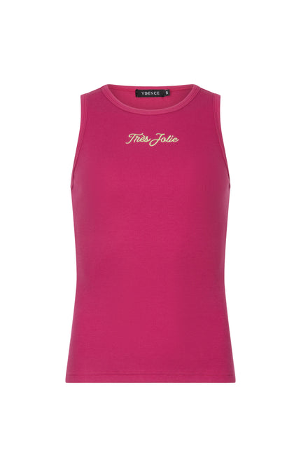 Ydence Top Très Jolie Berry Pink Stretchshop.nl