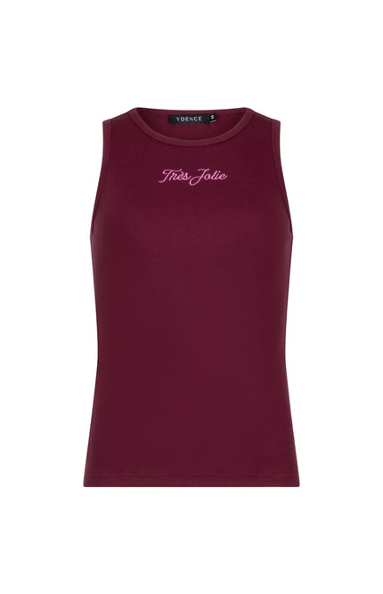 Ydence Top Très Jolie Burgundy Stretchshop.nl