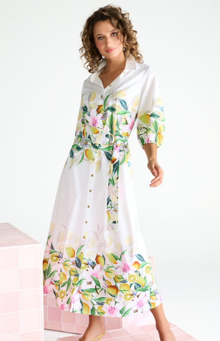 K-design Jurk Maxi Met Design C352L-P085 Stretchshop.nl