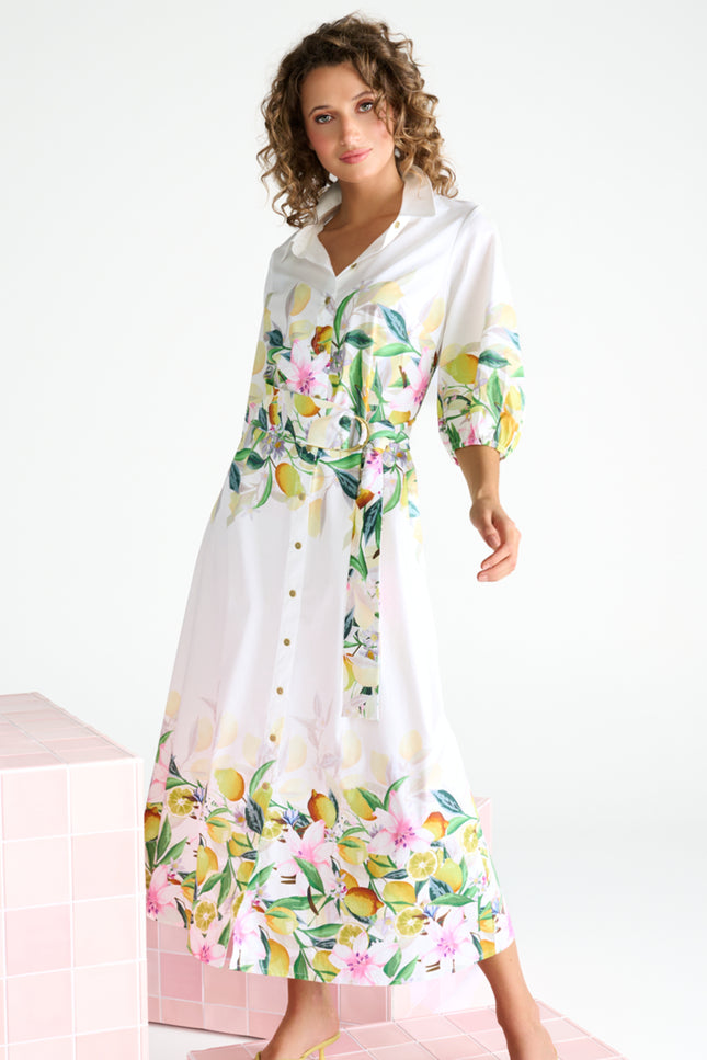 K-design Jurk Maxi Met Design C352L-P085 Stretchshop.nl