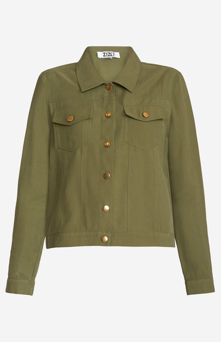 Zizo Blazer jeresan pale green d6 Stretchshop.nl