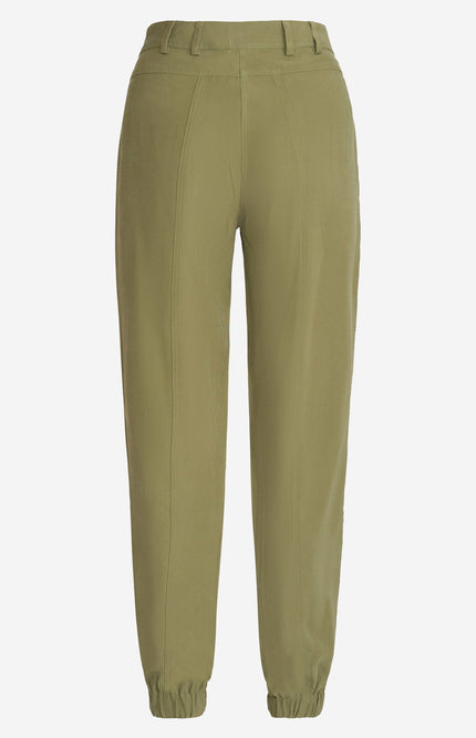 Zizo Broek corinne l/30 pale green d6 Stretchshop.nl