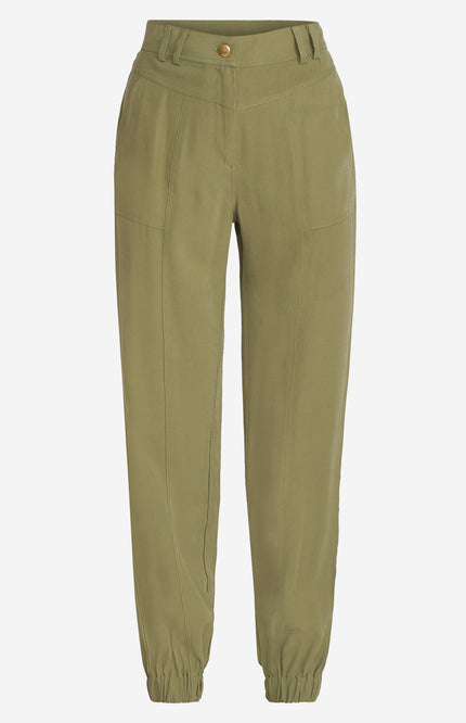 Zizo Broek corinne l/30 pale green d6 Stretchshop.nl