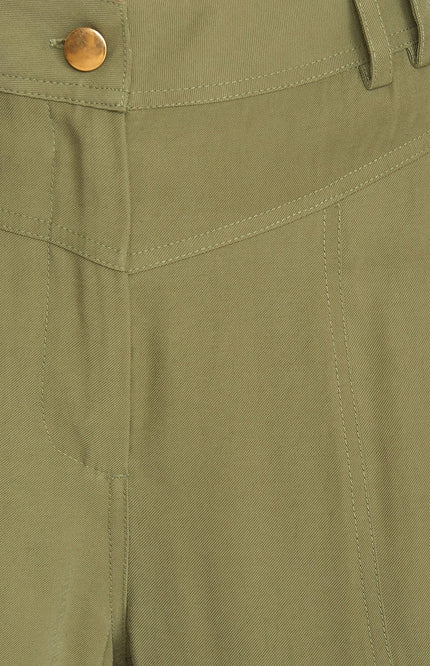 Zizo Broek corinne l/30 pale green d6 Stretchshop.nl