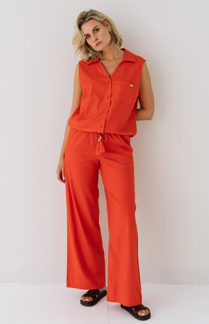 Zizo Broek Dewie Coral Stretchshop.nl