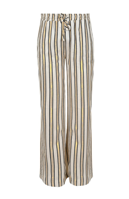 Zizo Broek Hally Gold Stripe Stretchshop.nl