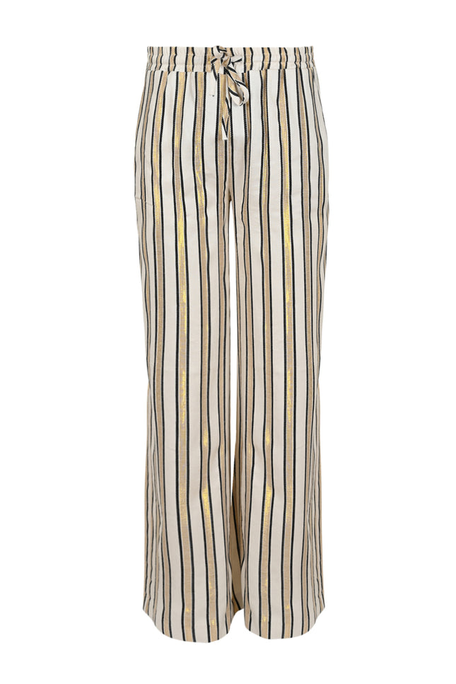 Zizo Broek Hally Gold Stripe Stretchshop.nl