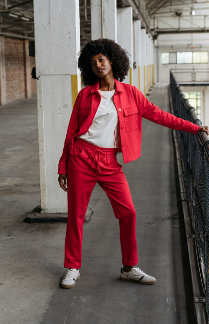 Zizo Broek Jazz Scarlet Red Stretchshop.nl