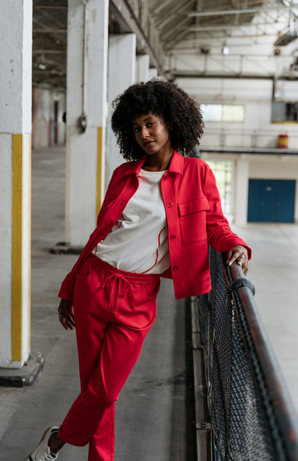Zizo Broek Jazz Scarlet Red Stretchshop.nl