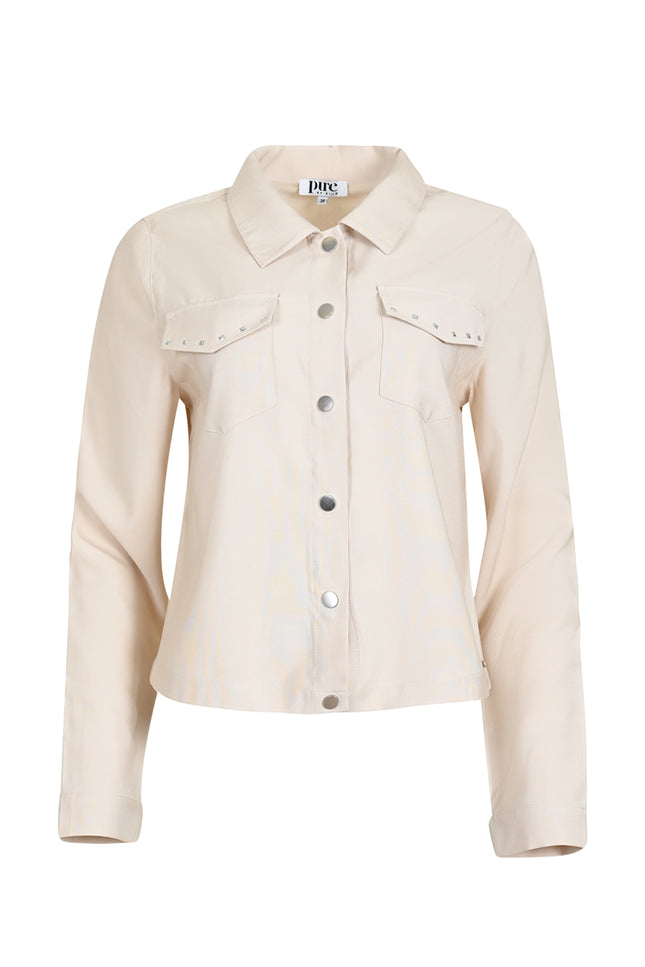 Zizo Jacket Jeresan Light Sand Stretchshop.nl