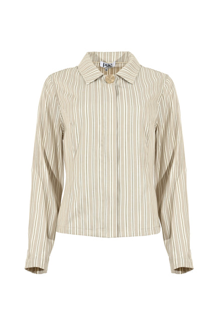 Zizo Jacket Narelle Sand Gold Stripe Stretchshop.nl