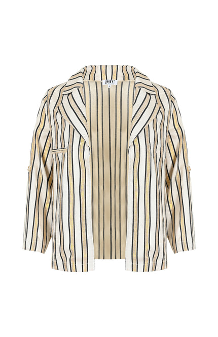 Zizo Jacket Nooske Gold Stripe Stretchshop.nl