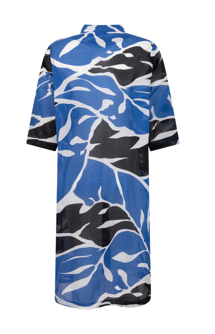 Zoso Blouse Elize Cobalt Black 253 Stretchshop.nl