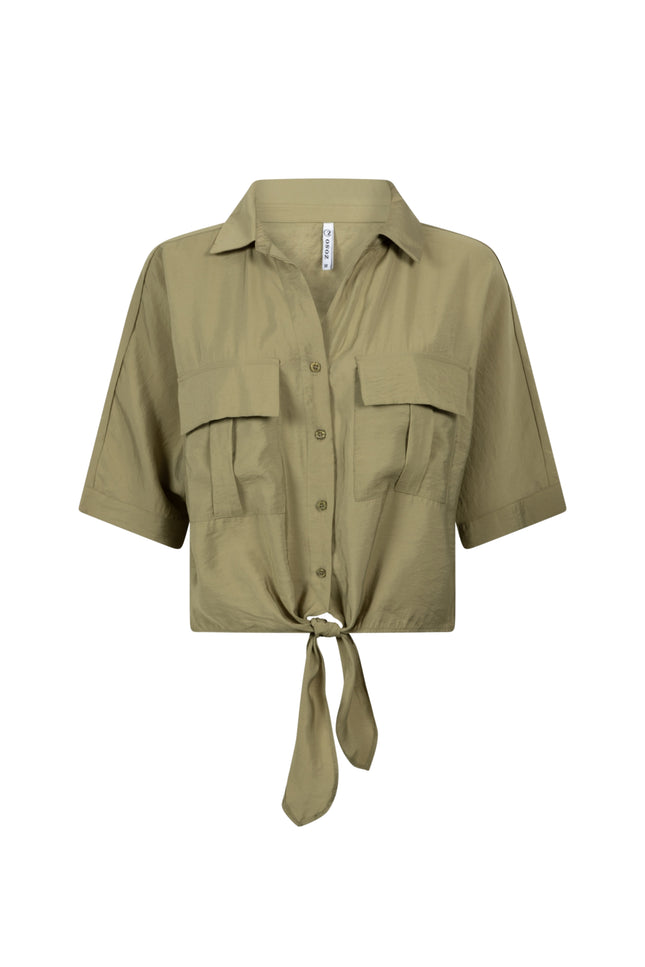 Zoso Blouse Rosalie Green 252 Stretchshop.nl