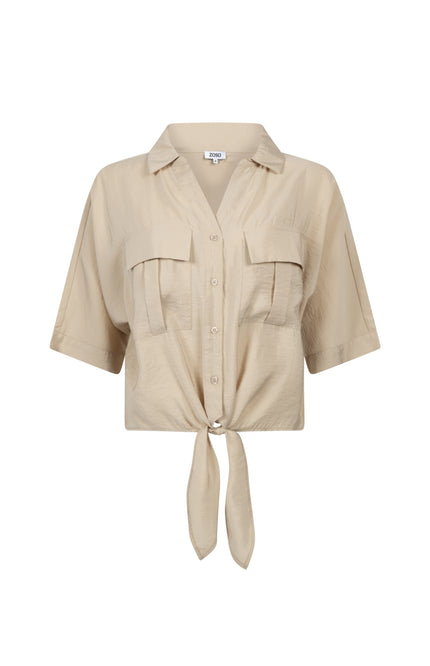 Zoso Blouse Rosalie Sand 252 Stretchshop.nl