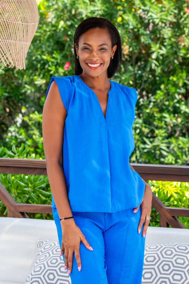 Zoso Blouse Vanity Cobalt 253 Stretchshop.nl