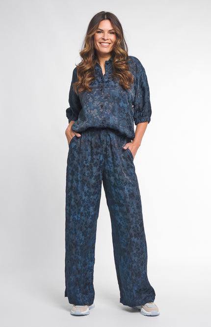 Zoso Blouse Vera Blue Denim 261 Stretchshop.nl