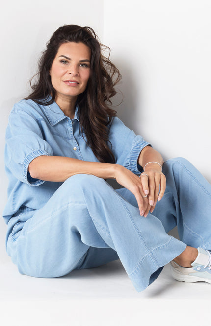 Zoso Broek Farah Light Denim 261 Stretchshop.nl