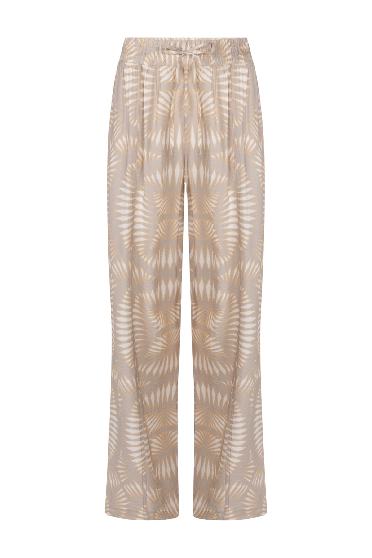 Zoso Broek Juul Sand Apricot 263, comfortabele losse pasvorm met elastische taille en zijzakken, voor een casual look
