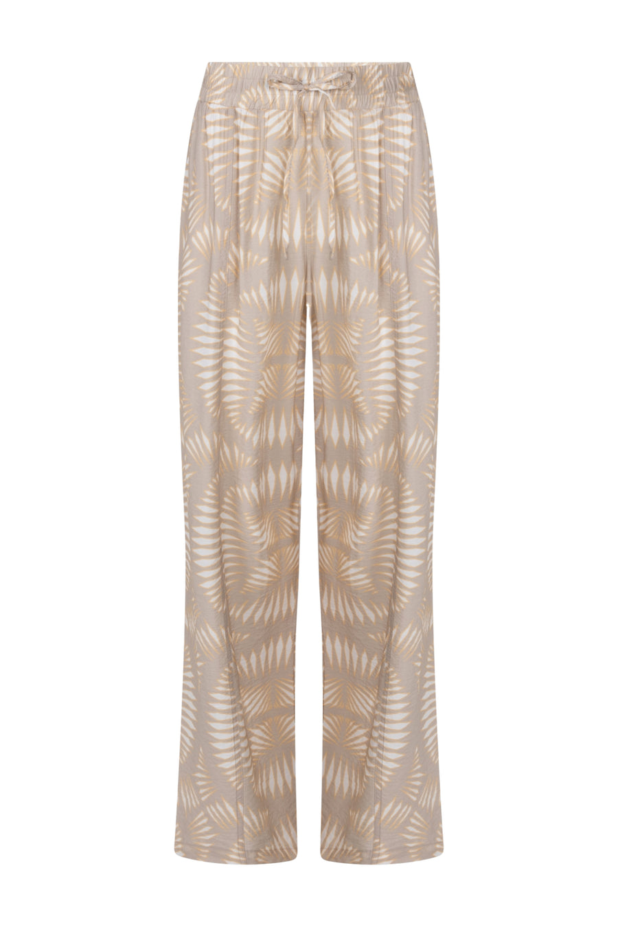 Zoso Broek Juul Sand Apricot 263, comfortabele losse pasvorm met elastische taille en zijzakken, voor een casual look