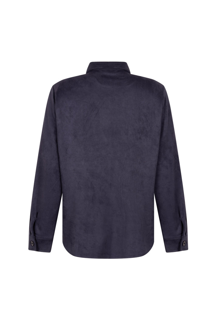Donkerblauwe Zoso Pamela jas voor dames, casual stijl, zichtbaar met ritssluiting en kraag, geschikt voor koud weer.