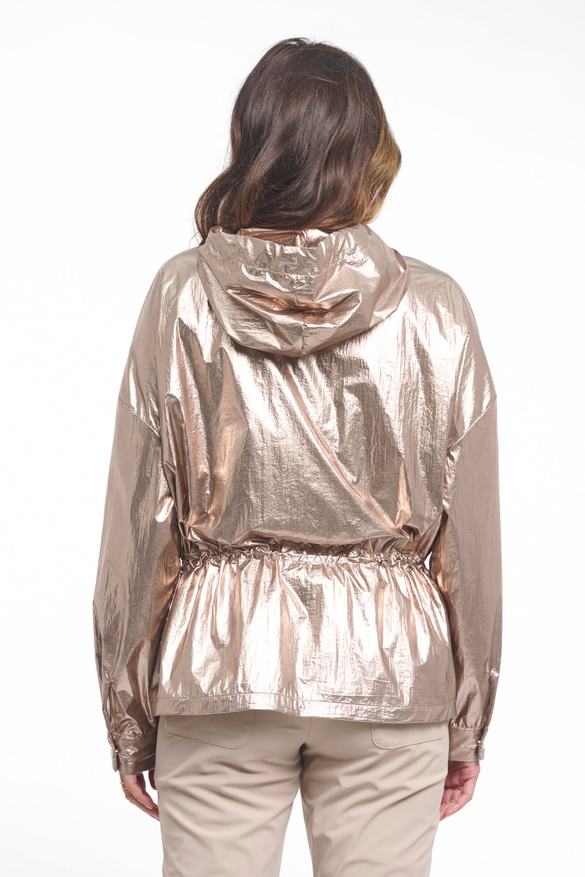 Zoso Stacey Brons jas voor dames met waterafstotende stof en stijlvolle pasvorm, geschikt voor herfst en winter.