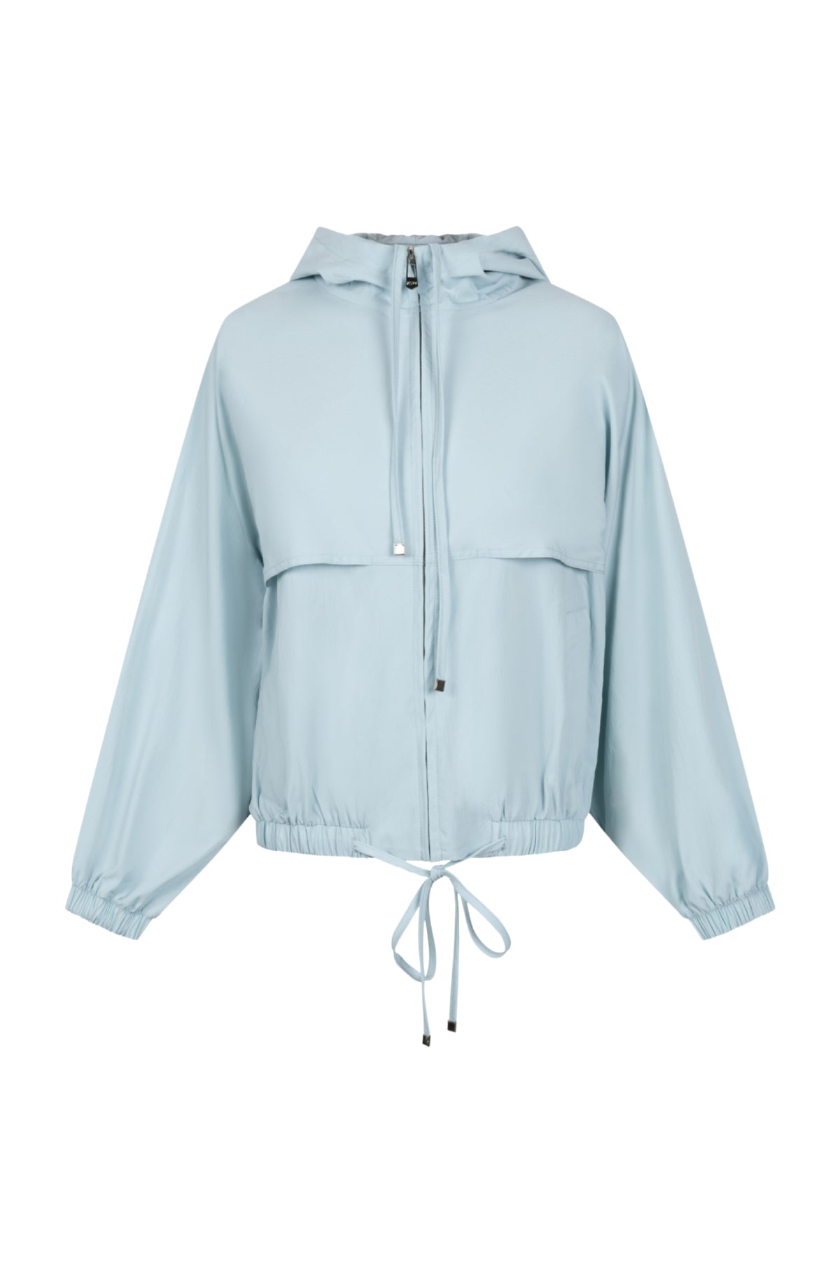 Zoso Wendy Sea Green jas met capuchon en ritsluiting, modieus en comfortabel voor dames.