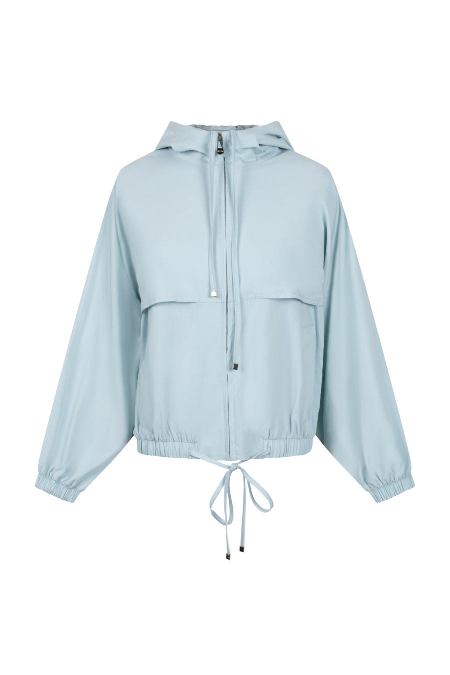 Zoso Wendy Sea Green jas met capuchon en ritsluiting, modieus en comfortabel voor dames.