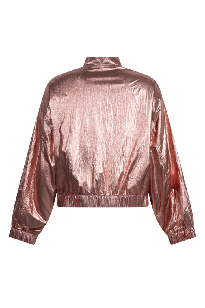 Zoso Jacket Zoe Desert Rose 261, lichtroze damesjas met capuchon en ritssluiting, stijlvolle en comfortabele buitenjas.