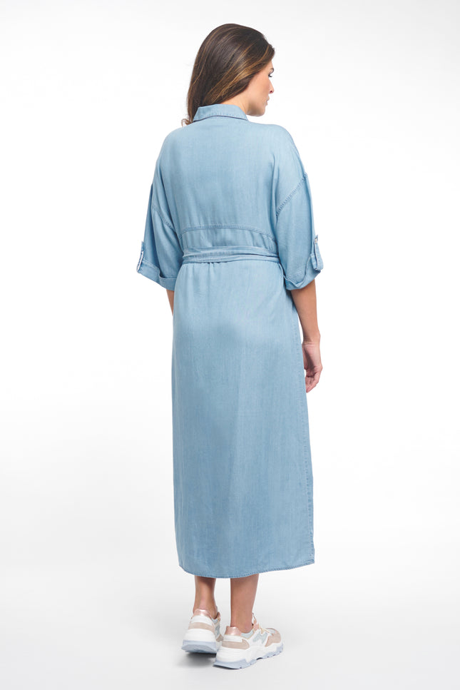 Zoso Jurk Roos Light Denim 261 Stretchshop.nl