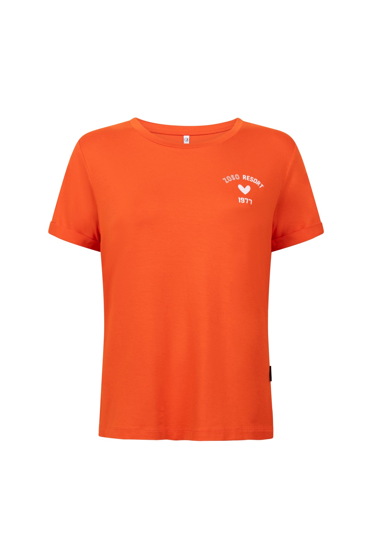 Zoso T-shirt Ellen Orange 253, oranje katoenen T-shirt met ronde hals en korte mouwen, casual uitstraling.