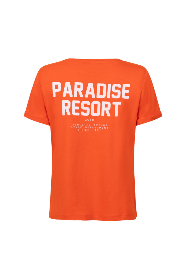 Zoso T-shirt Ellen Orange 253 Stretchshop.nl