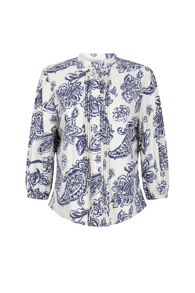 Zoso Travel Blouse Jessica Kit Blue 261 Stretchshop.nl