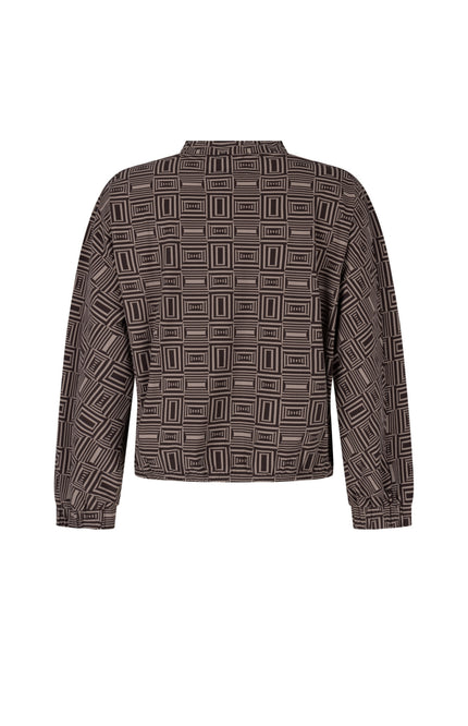 Travel Blouse Lisanne Espresso Taupe 264