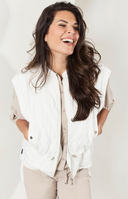 Zoso Travel Blouse Monique Sand Stone 261 Stretchshop.nl