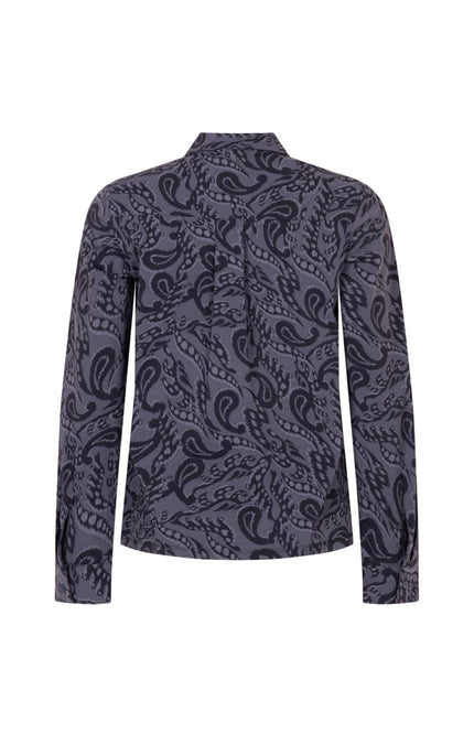 Zoso Travel Blouse Vicky Navy 254 Stretchshop.nl