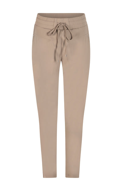 Zoso Travel Broek Amber Taupe 251 Stretchshop.nl
