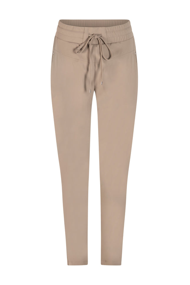 Zoso Travel Broek Amber Taupe 251 Stretchshop.nl