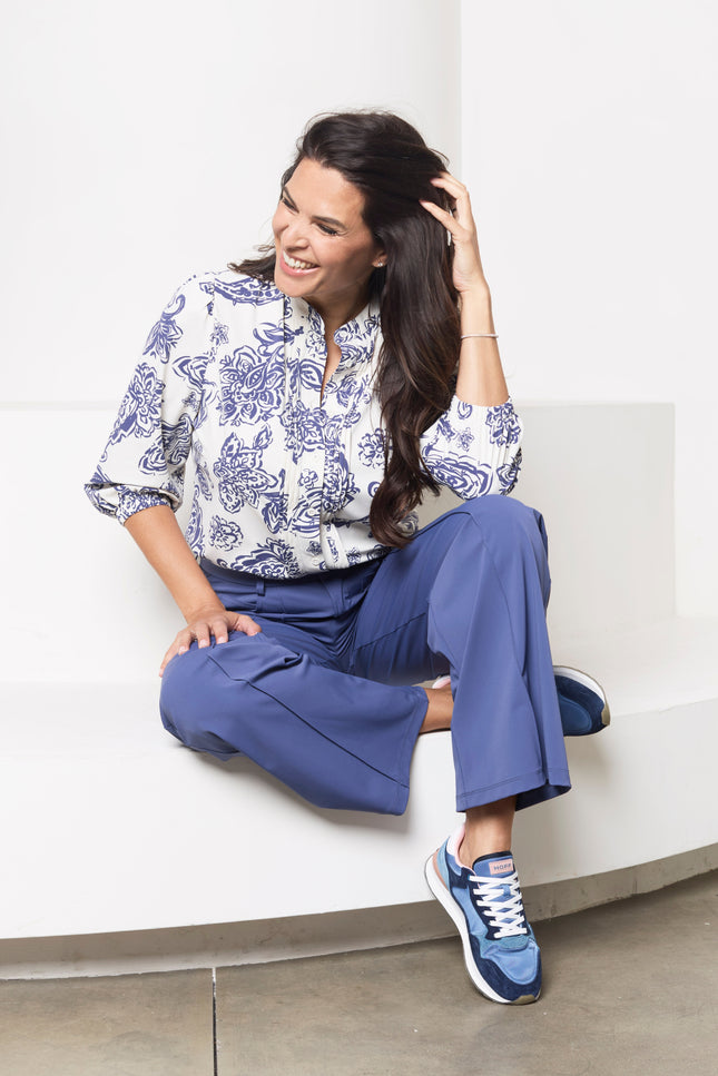 Zoso Travel Broek Beau Blue 261 Stretchshop.nl