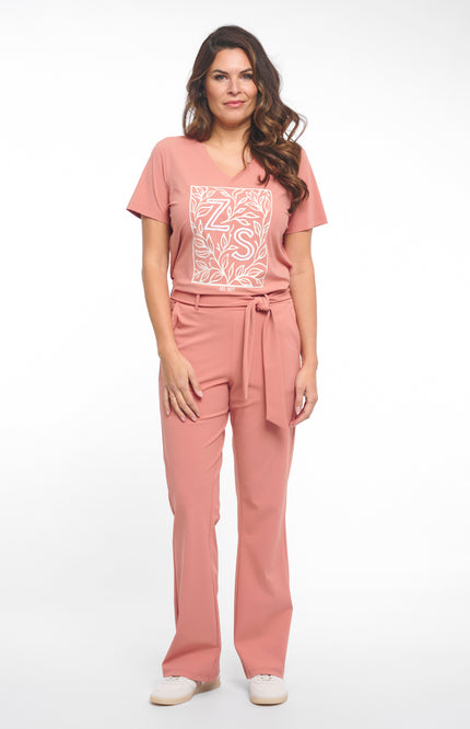 Zoso Travel Broek Belle Desert Rose 261 Stretchshop.nl