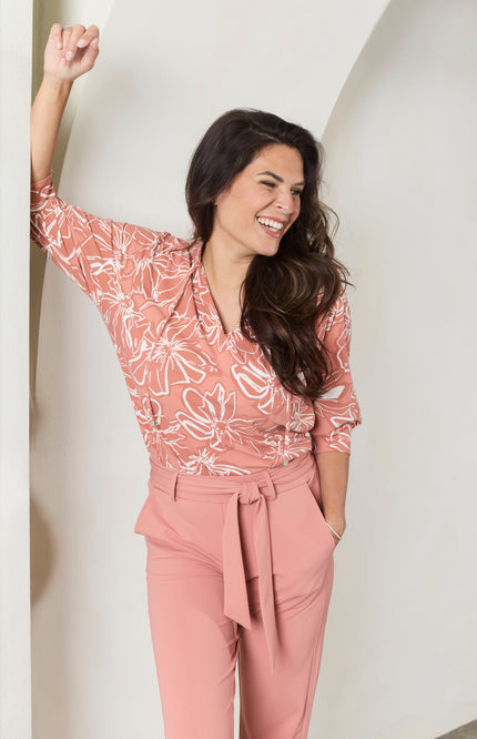Zoso Travel Broek Belle Desert Rose 261 Stretchshop.nl