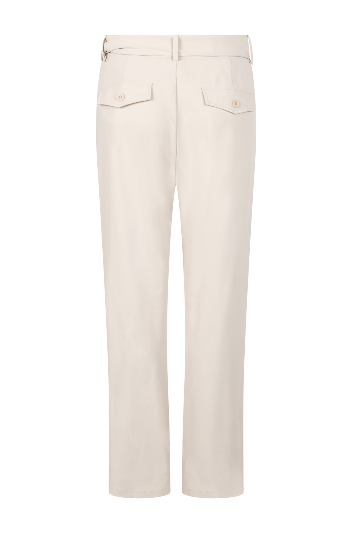 Zoso Travel Broek Belle Sand, lichtgewicht en comfortabele reisbroek met een losse pasvorm en elastische taille.