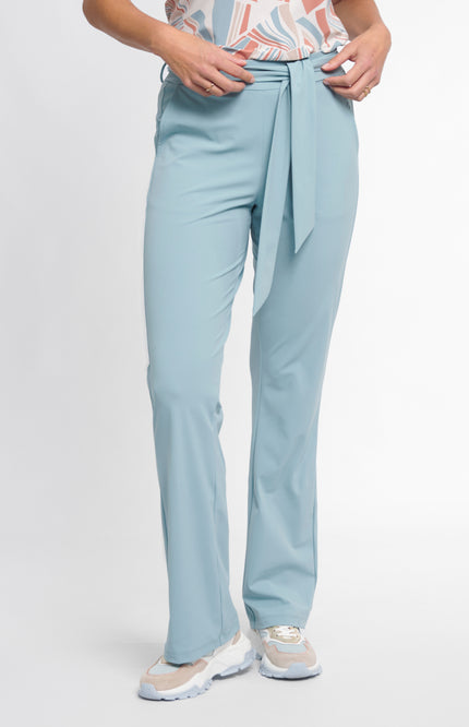 Zoso Travel Broek Belle Sea Green 261 Stretchshop.nl