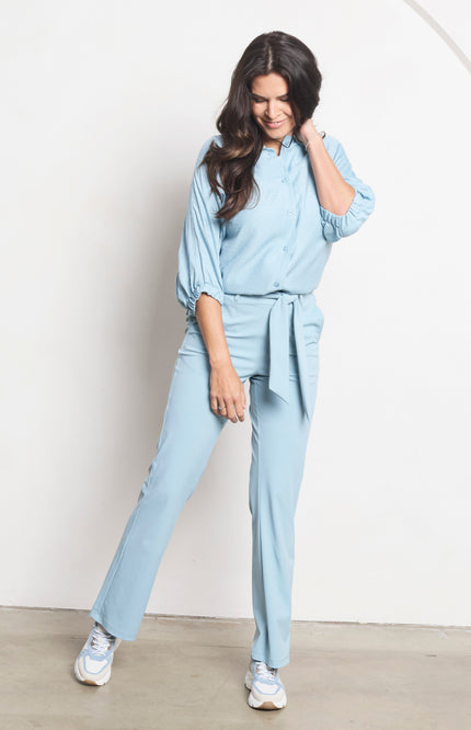 Zoso Travel Broek Belle Sea Green 261 Stretchshop.nl