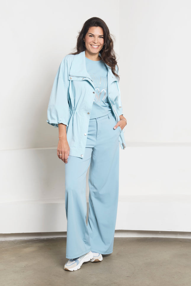 Zoso Travel Broek Miriam Sea Green 261 Stretchshop.nl