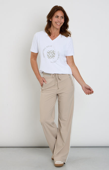 Zoso Travel Broek Morgan Sand Stone 261 Stretchshop.nl