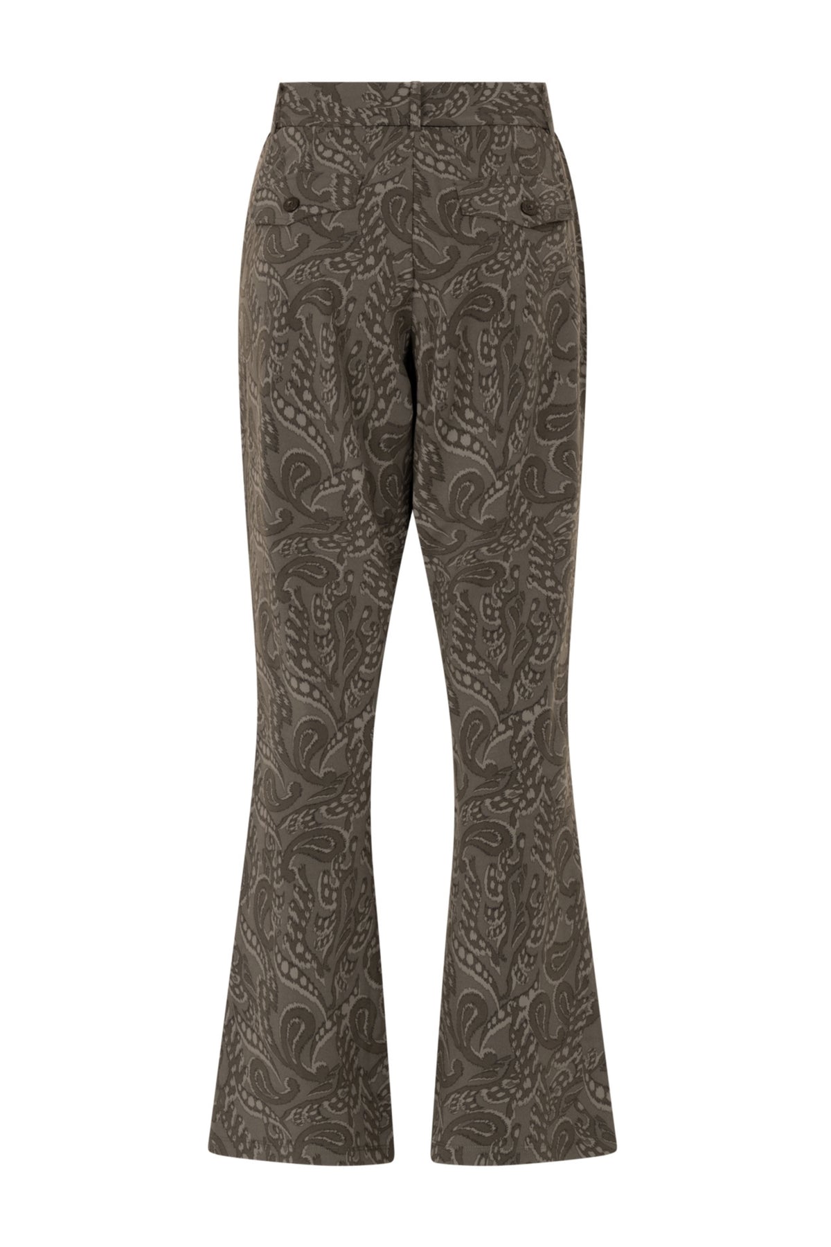 Zoso Travel Broek Saar Army 254, casual groene reisbroek met meerdere zakken, comfortabel en duurzaam voor reizen en outdoor activiteiten