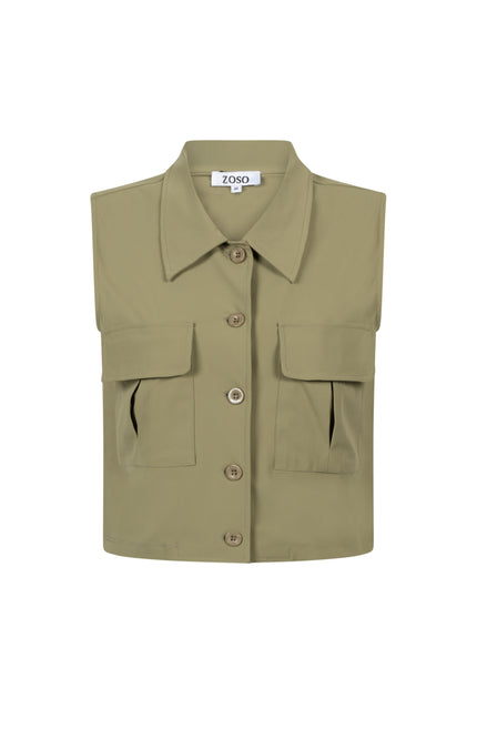 Zoso Travel Gilet Hanna Green 252 Stretchshop.nl