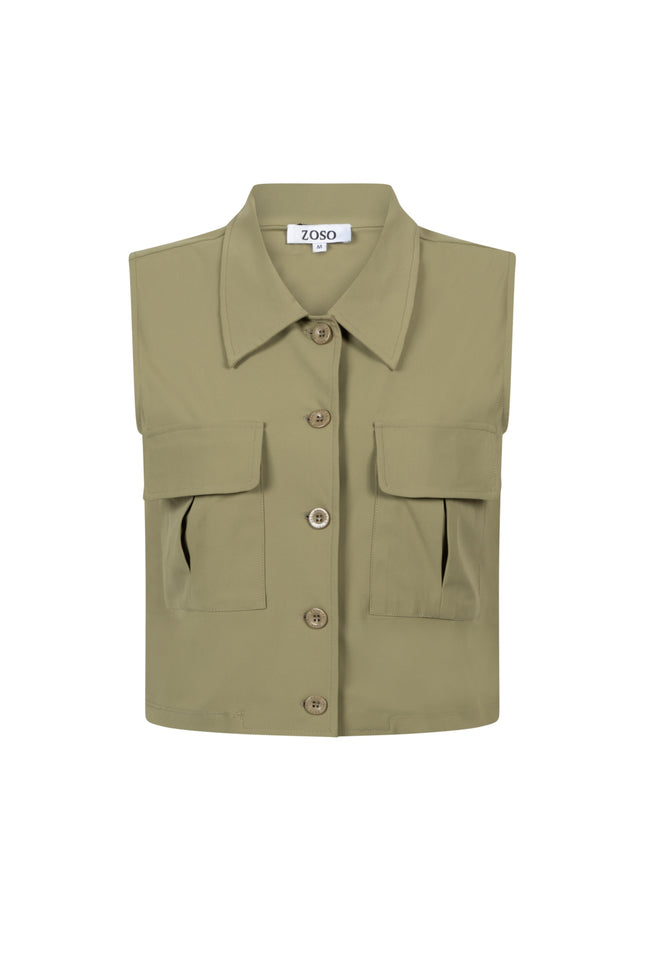 Zoso Travel Gilet Hanna Green 252 Stretchshop.nl